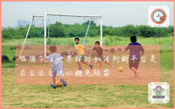 临场下注世界杯时如何判断平台是否合法合规以避免踩雷